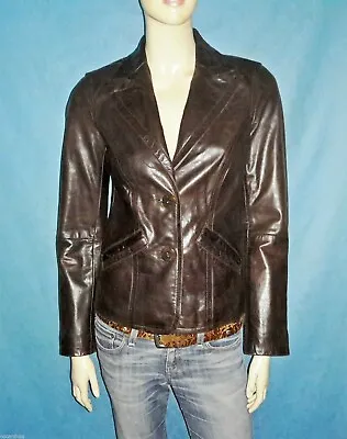 Jacket OAKWOOD Brown Leather SIZE S Fr • £52.87