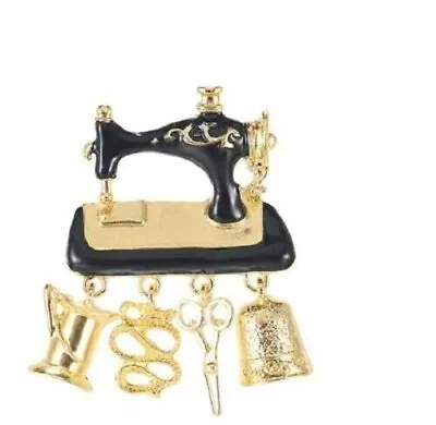 £11.99 • Buy Vintage Look Gold Plated Sewing Machine Brooch Suit Coat Broach Collar Pin B19