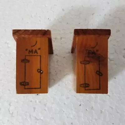 Vintage Salt & Pepper Shakers Ma & Pa Outhouse - Atlantic Iowa • $6.25