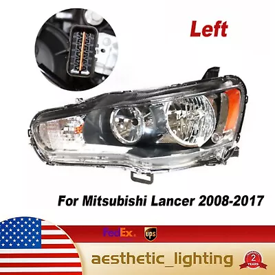 For 2008-2017 Mitsubishi Lancer Evo Halogen Headlight Headlamp Left Driver Side  • $82.65