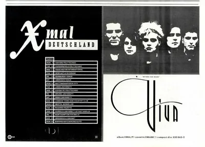 28/2/87PT20 Album Advert X Mal Deutschland. Viva • £6