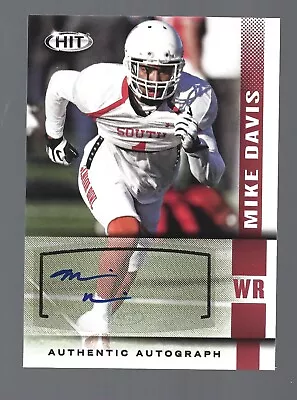 Mike Davis AUTOGRAPH RC Texas Longhorns 2014 SAGE Hit AUTO Football Card Signed • $2.99