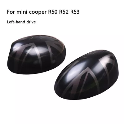 Night Jack Rearview Mirror Cover Cap Trim For Mini Cooper R50 R52 R53 Left Drive • $50.35