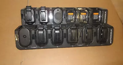 Motorola 9* CLP107 UHF Radio 2* 6-Bay Chargers NO CABLES/NOT TESTED. • $70