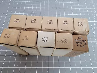 $62.69 • Buy JAN-5654 Boxed Sylvania Vacuum Tube Lot Of (10) Vintage NOS Radio Tubes