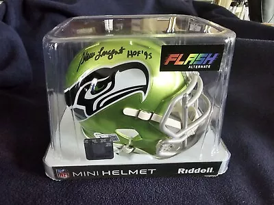 Steve Largent Signed Seattle Seahawks Flash Speed Mini Helmet (Beckett)  • $115