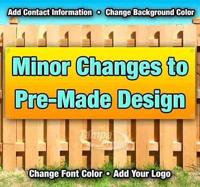 MINOR CHANGES Advertising Vinyl Banner Flag Sign USA Many Sizes Available USA • $25.69
