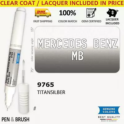 Wheel/Rim 9765 Touch Up Paint For Mercedes Benz MB Silver # TITANSILBER Pen Stic • $14.99