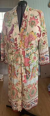 ZARA • Women's Floral Printed Kimono Robe Midi Dress Bloggers Favorite MediumNWT • $65