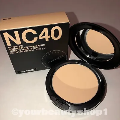 New MAC Studio Fix Powder Plus Foundation NC40 100% Authentic • $45.99