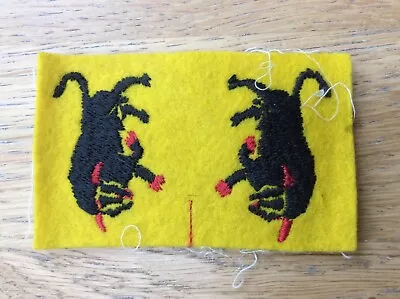 £20 • Buy Original PAIR WW2 11th Armoured Division Cloth Formation Sign Patch Badges Uncut