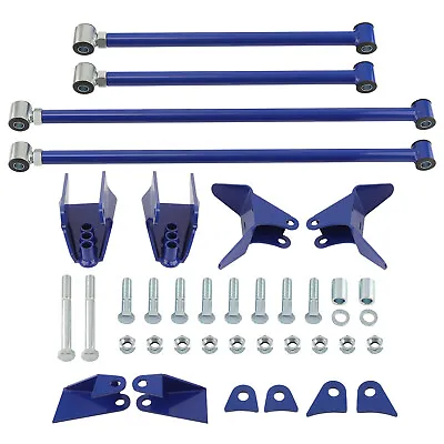 Adjustable Triangulated 4 Link Kit Bars Brackets For Chevrolet S10 1994-2004 • $152.95