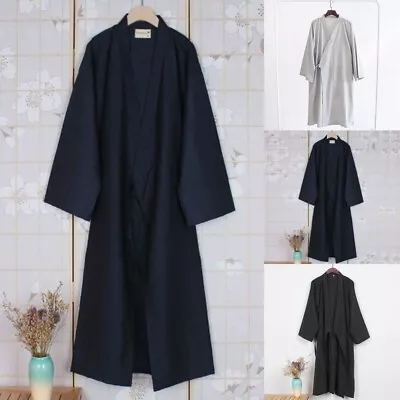 New Stylish Bathrobe Summer Gown Yukata Home Japanese Kimono Long Sleeve • £22.28