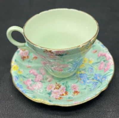 £69.86 • Buy Shelley Chintz Coffee Duo Demi Tasse Melody Pat No. 13453 Top Unused Condition.