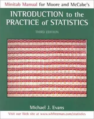 Minitab Manual For Moore And McCabes Introduction To The Practice Of Sta - GOOD • $13.86