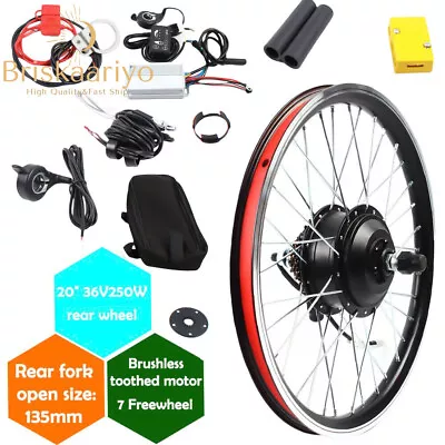 20 Inch Rear Wheel Electric Bicycle Hub Motor Conversion Kit 36V 250W E-bike • $191.90