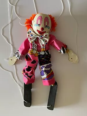 Wooden Stringed Clown Puppet • £15