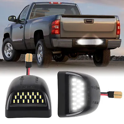 2x Led License Plate Light Assembly Set For Chevy Silverado Gmc Sierra 1500 2500 • $6.99