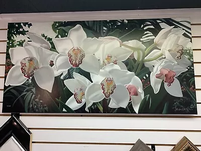  Cymbidiums In Love  By Brian Davis- Ltd.ed. Signed Giclee On Canvas • $1095