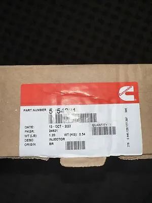 NEW OEM FOR CUMMINS 5254261 INJECTOR 6.7L W TEST REPORT New NO CORE RETURN • $299.95