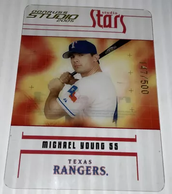 2005 MLB Studio Stars Gold #40 Michael Young 147/500 SP • $5