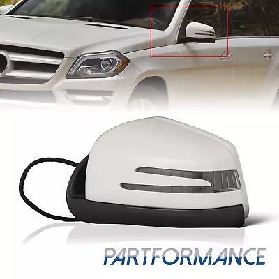 White Left Driver Side Mirror For Mercedes Ml Class Gl Class 2011 2012 • $120.17