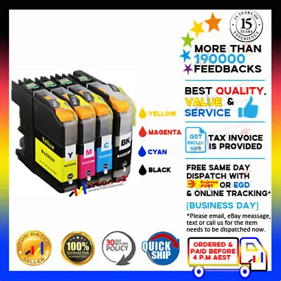  10x NoN-OEM LC-233 BK/C/M/Y Ink For Brother MFC-J4620DW MFC-J5320DW MFC-J5720DW • $28.80