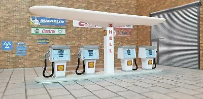 Petrol Pump Model Kit 1:43 Scale Models Cars Garage Diorama 3d Printed. • £12.10