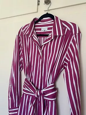 Jasper Conran Striped Shirt Dress (Size 14) - Immaculate!! • £62