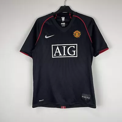 Manchester United 2007-2008 Away Shirt Soccer Jersey Youth XL Boys 13-15 Years • $35