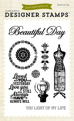 Carta Bella - Yesterday Designer Clear Stamps Vintage Retro Love Beauty • $9.48