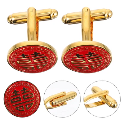 £7.32 • Buy  Cufflinks Copper Father Wedding Day Chinese Favors Best Man Buttons