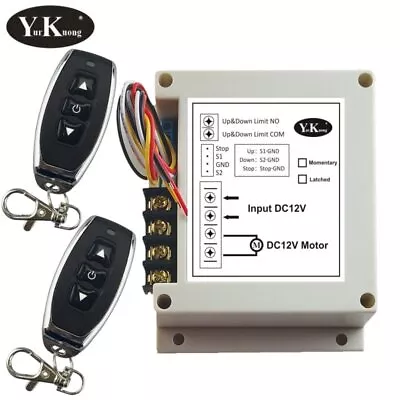 12V40A Polarity Reversible Motor Remote Switch UP Down Stop Wireless Switch 400W • $23