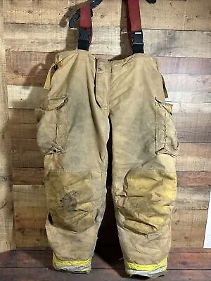 $56 • Buy Sperian Ultramotion S35 Firefighter Turnout Bunker Gear Pants 46x34 & Suspenders