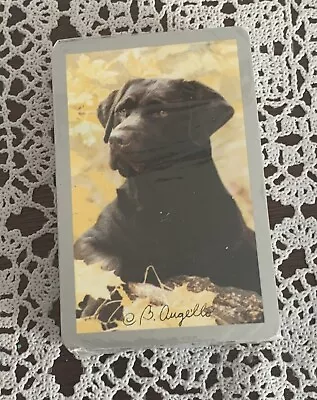 Congress Playing Cards  Black Labrador Dog Lab Vintage Sealed Deck Brand New • $12.99