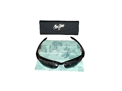 MAUI JIM MJ405-02 MAKAHA Sunglasses Gloss Black POLARIZED AUTHENTIC • $95.99