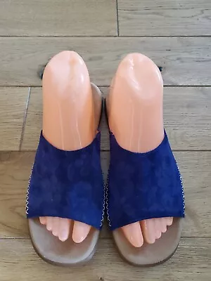 Gabor Ladies Suede Floral Pattern Slider Sandals Size 5 • £34