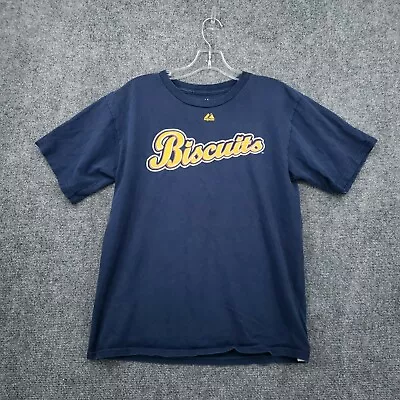 Montgomery Biscuits T-Shirt Boys XL Blue #3 Evan Longoria Short Sleeves Baseball • $4.99