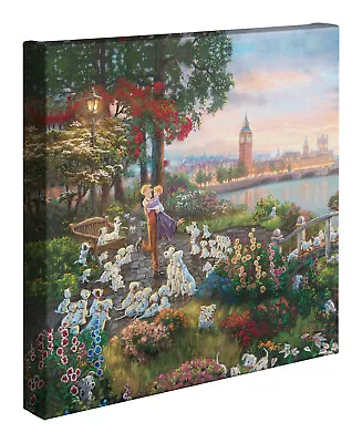 £81.04 • Buy Thomas Kinkade Studios Disney 101 Dalmations 14 X 14 Gallery Wrapped Canvas