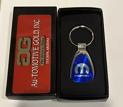 MOPAR Tear Drop Metal Blue Key Chain Licensed • $14.50