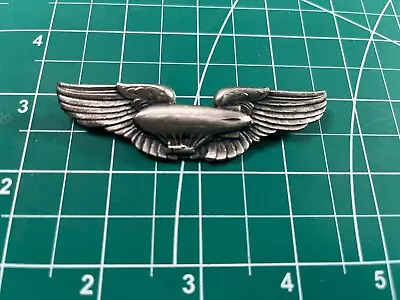 Post War Airship Dirigible Wing Restrike Sterling Pinback • $99.99