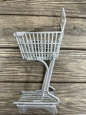 Mattel Barbie Grocery Store Shopping Cart Gray Replacement Part Missing Wheels • $7.49