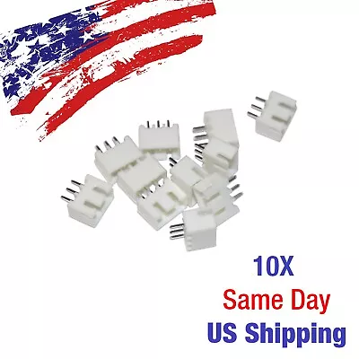 $6.04 • Buy JST XH2.54mm 3 Pin Straight Wire Cable Connector Header Male PCB US SHIP! 10PCS
