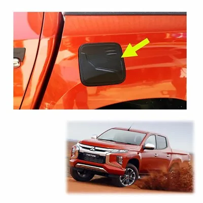 Fuel Oil Tank Cap Cover Matte Black For Mitsubishi L200 Triton Plus 2019 2020 • $23.69