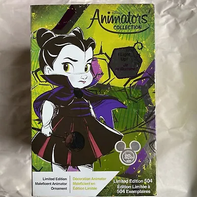 Disney D23 Expo 2019 Disney Animator's Collection MALEFICENT Ornament LE 504 NIB • $95