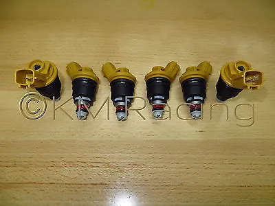 $265 • Buy 6x New SR20DET Yellow Side Feed 555cc Fuel Injectors For NISMO Nissan 16600RR543
