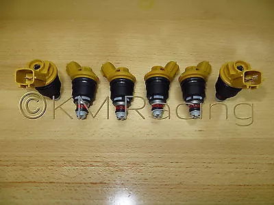 $265 • Buy 6x New SR20DET Yellow Side Feed 555cc Fuel Injectors For NISMO Nissan 16600RR543