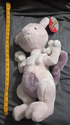 Authentic Super Rare 1999 Jumbo Pokemon Mewtwo 20  Plush Tall With Tag! Clean! • $99.99