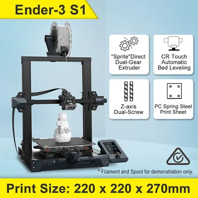 $536 • Buy Creality 3D Printer ENDER-3 S1 Sprite Direct CR-TOUCH DIY Printing FDM AU Stock 