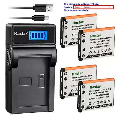 Kastar Battery LCD USB Charger For Fujifilm FinePix T400 T410 T500 T560 XP10 • $17.99